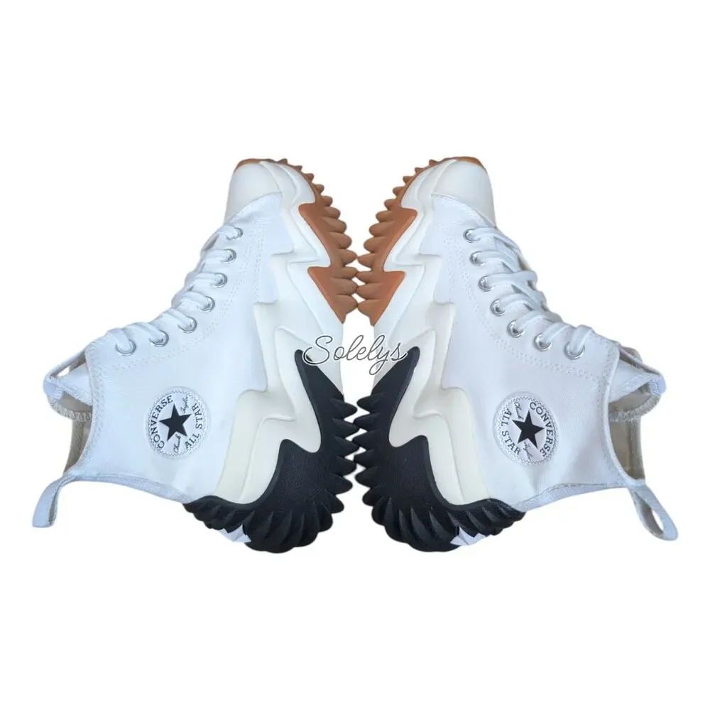 Converse Run Star Motion CX Platform High Top White Gum Unisex Sneaker Womens 5